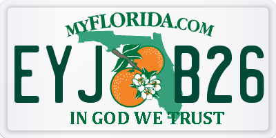 FL license plate EYJB26