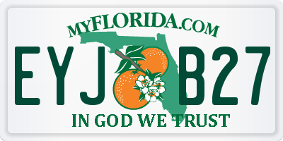 FL license plate EYJB27