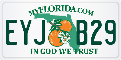FL license plate EYJB29