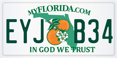 FL license plate EYJB34