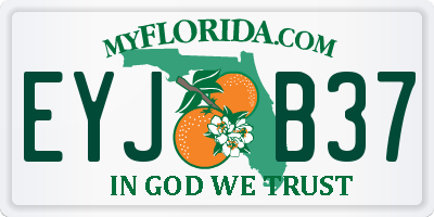 FL license plate EYJB37