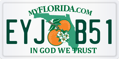 FL license plate EYJB51
