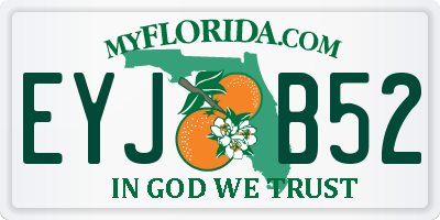 FL license plate EYJB52