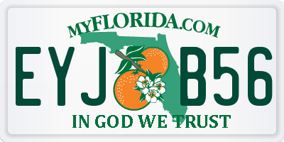 FL license plate EYJB56