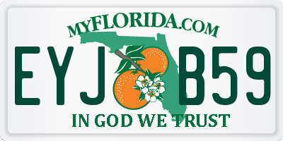 FL license plate EYJB59