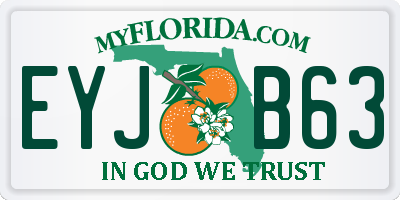 FL license plate EYJB63