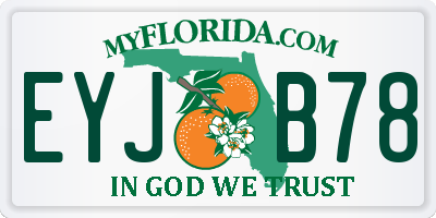 FL license plate EYJB78