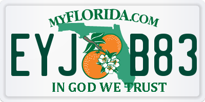 FL license plate EYJB83