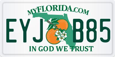 FL license plate EYJB85