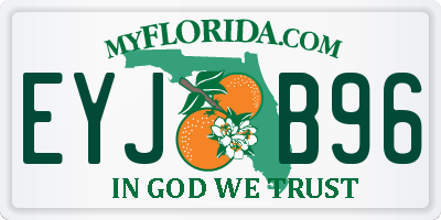 FL license plate EYJB96