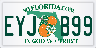 FL license plate EYJB99