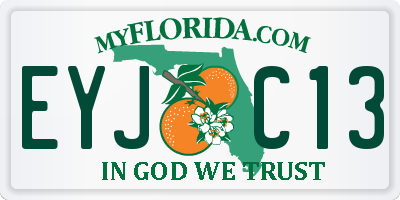 FL license plate EYJC13