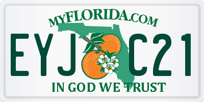 FL license plate EYJC21
