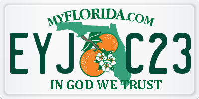 FL license plate EYJC23