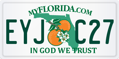 FL license plate EYJC27