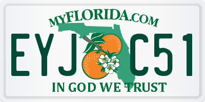 FL license plate EYJC51