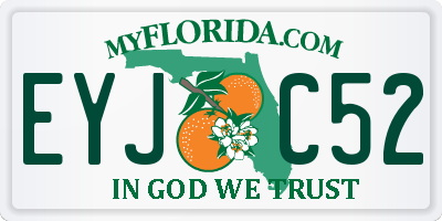 FL license plate EYJC52