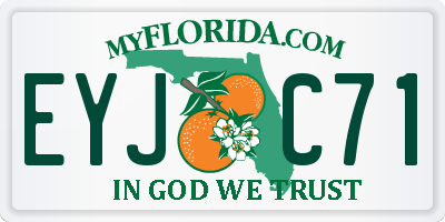 FL license plate EYJC71