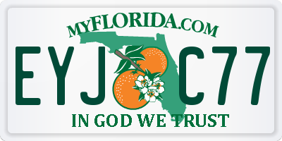 FL license plate EYJC77