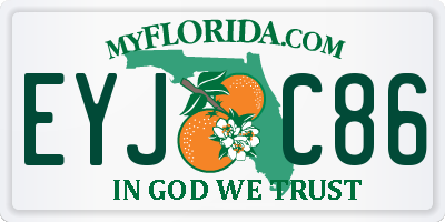 FL license plate EYJC86