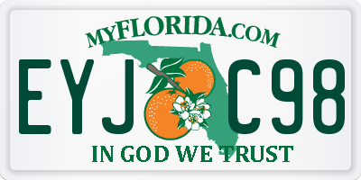 FL license plate EYJC98