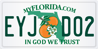 FL license plate EYJD02
