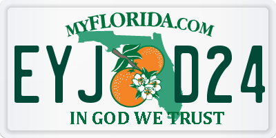 FL license plate EYJD24