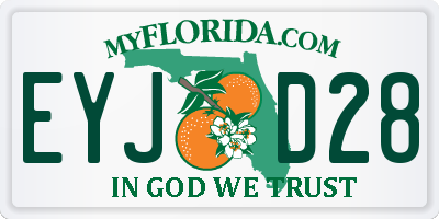 FL license plate EYJD28