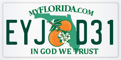 FL license plate EYJD31