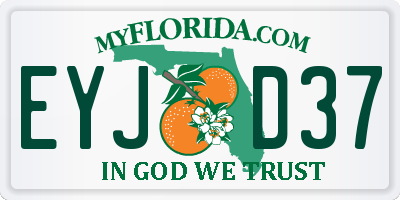 FL license plate EYJD37
