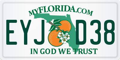 FL license plate EYJD38