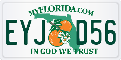 FL license plate EYJD56