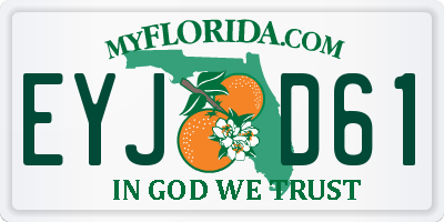 FL license plate EYJD61
