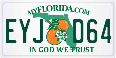FL license plate EYJD64