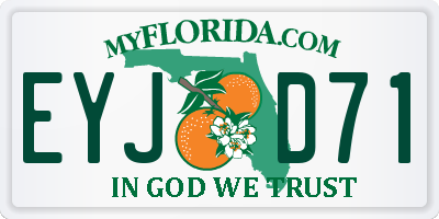 FL license plate EYJD71