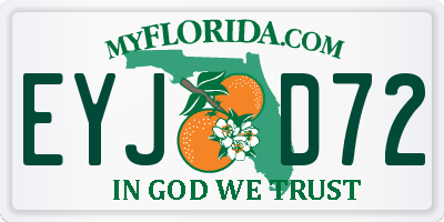FL license plate EYJD72