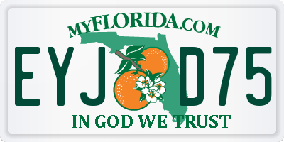 FL license plate EYJD75