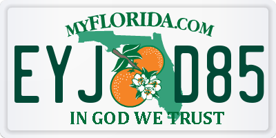 FL license plate EYJD85