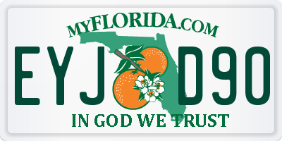 FL license plate EYJD90