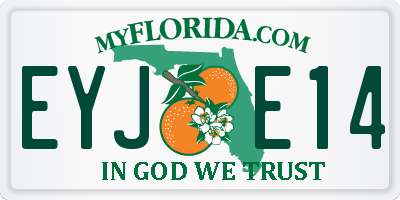 FL license plate EYJE14