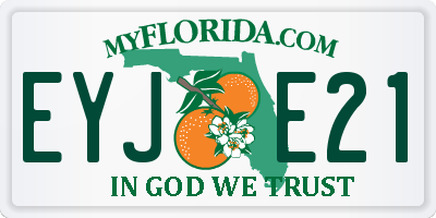FL license plate EYJE21
