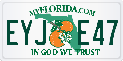 FL license plate EYJE47