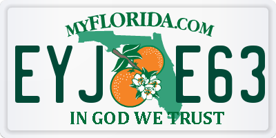 FL license plate EYJE63