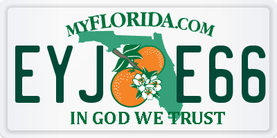 FL license plate EYJE66