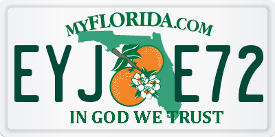 FL license plate EYJE72