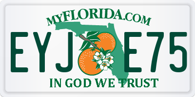 FL license plate EYJE75