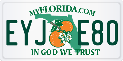 FL license plate EYJE80