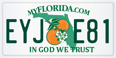 FL license plate EYJE81