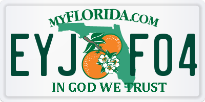 FL license plate EYJF04