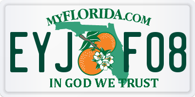 FL license plate EYJF08